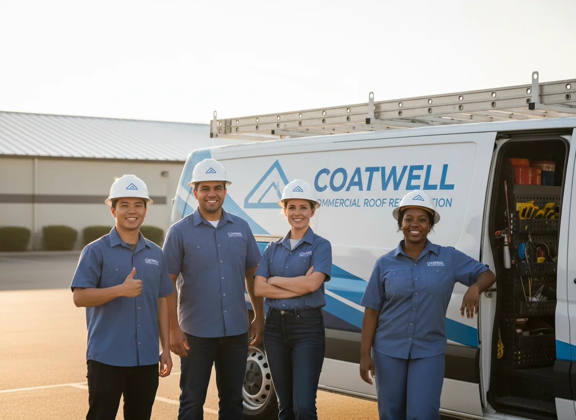 Commercial roof coating company in Davis, IL
